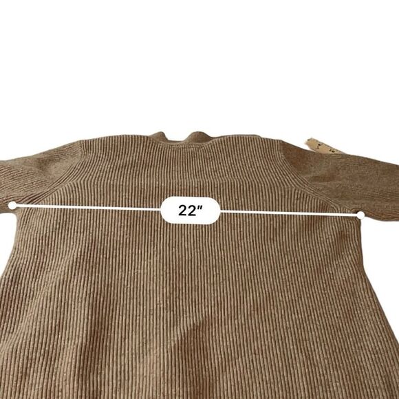 H by Halston Open Front Cardigan with Bell Sleeves Tan Size XLarge - Picture 4 of 11